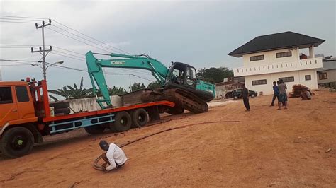 Proses Mobilisasi Excavator Youtube