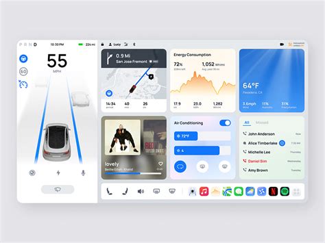 Tesla Dashboard Redesign Concept by Jiaying Wang on Dribbble