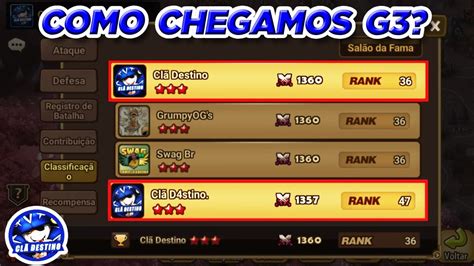 Como chegamos no G3 no Summoners War By Clã Destino YouTube