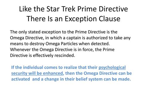 Ppt The Prime Directive Powerpoint Presentation Free Download Id