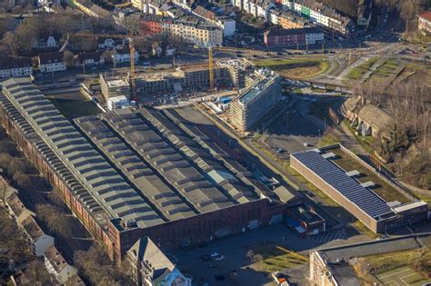 Luftaufnahme Bochum Neubau eines Büro und Geschäftshauses TRIUM An