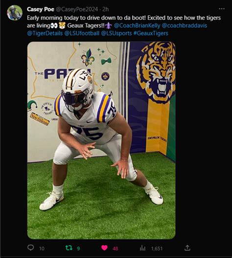 4 Iol Casey Poe Visiting Today Lsu Recruiting