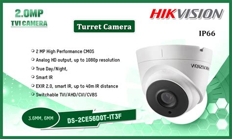 Ds Ce D T It F Hikvision Mp Tvi Turret Camera In Sri Lanka