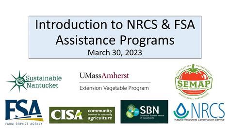 An Introduction To Fsa And Nrcs Assistance Programs Youtube