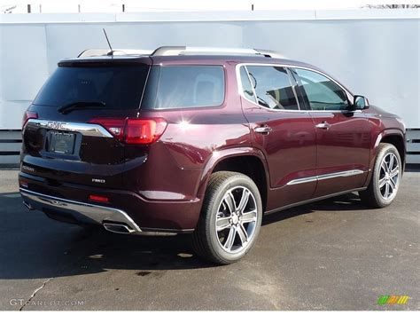 2017 Black Cherry Metallic GMC Acadia Denali AWD 118900232 Photo 2