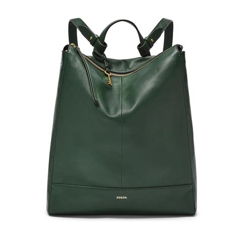 Fossil Leather Elina Convertible Backpack in Green | Lyst Canada