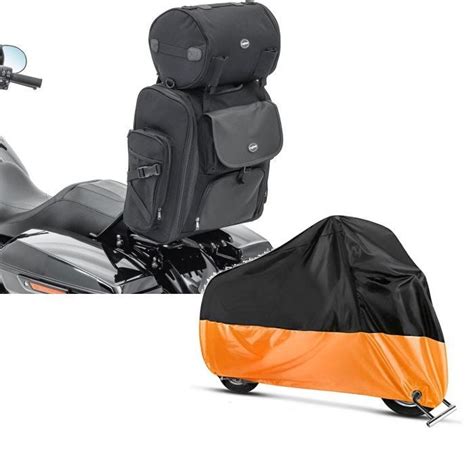 Set Sacoche Sissybar arrière compatible avec moto custom Craftride SXL