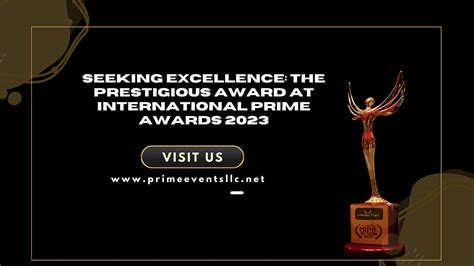 Seeking Excellence: The Prestigious Award at International Prime Awards 2023 | by Prime Events ...