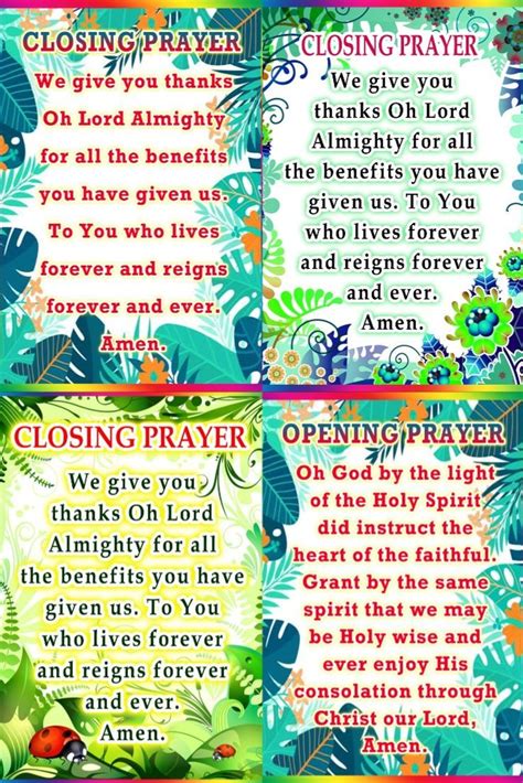 Opening And Closing Prayer Closing Prayer Opening Prayer Lord