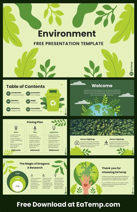 Powerpoint Environment Presentation Template Eatemp In