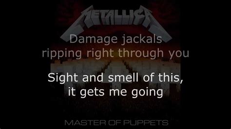 Metallica Damage Inc Lyrics Hd Youtube