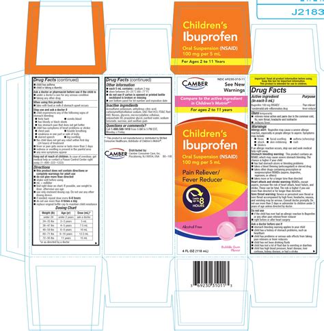 Dailymed Ibuprofen Oral Ibuprofen Oral Suspension