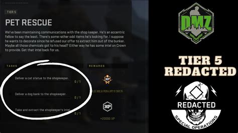 Pet Rescue Tier 5 Redacted Mission DMZ Warzone 2 0 YouTube