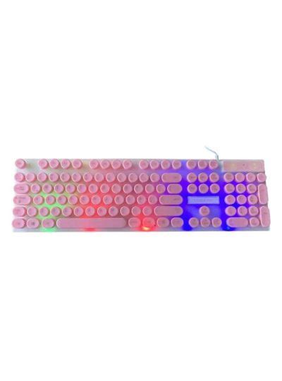 Kit Gamer Vivitar Lvlup Teclado Mouse Aud Fonos Usb Rosa Techbox