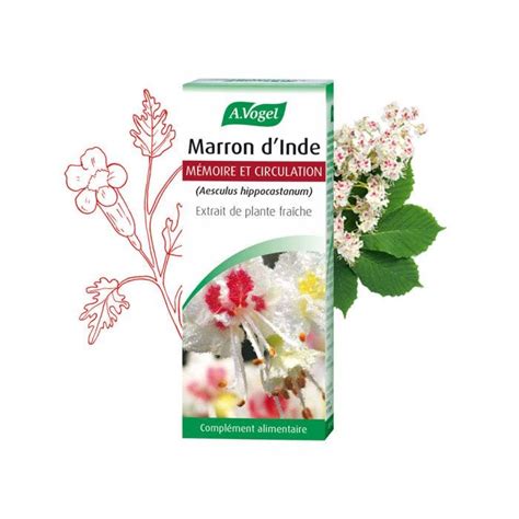 Extrait de plante fraîche Marron d Inde 50ml A Vogel France Easypara