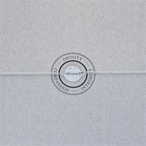 Silver Disc Bracelet Legacy Pet Crematorium And Pet Memorabilia Store