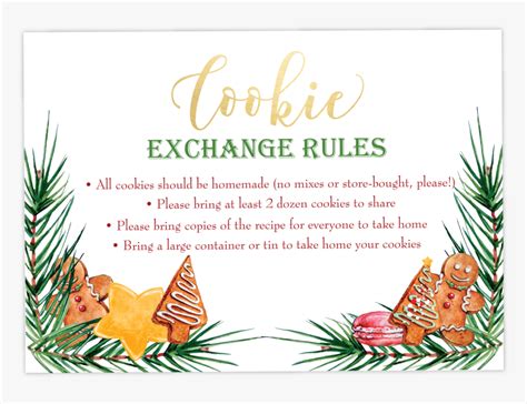 Christmas Cookie Exchange Party Invitations Clipart Christmas Cookie