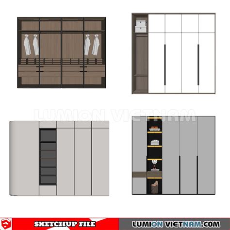 230628 Wardrobe Sketchup 3d Models