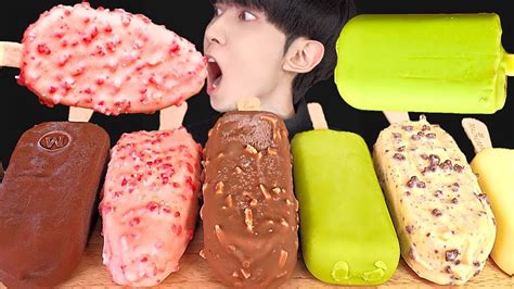 Asmr Ice Cream Chocolate Magnum Party 다양한 초콜릿 매그넘 아이스크림 먹방 Desserts Mukbang Eating Sounds Youtube