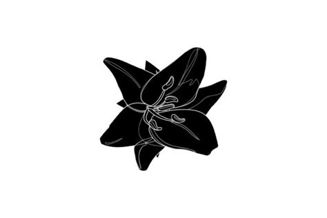 Spring Flower 19 Solid Icon Graphic By Raysaozora · Creative Fabrica