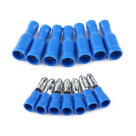 Pcs Connectors Blue Male And Female Banana Plug Isolated Bullet