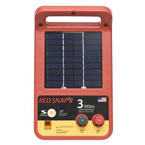 Red Snap R Esp M Rs Solar Fence Charger Best Solar Tech