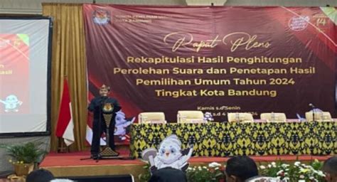 Mulai Pleno Rekapitulasi Suara Pemilu Kpu Kota Bandung Pastikan