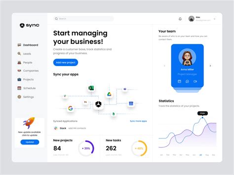 Sync Uxui Dashboard Design For Crm Platform
