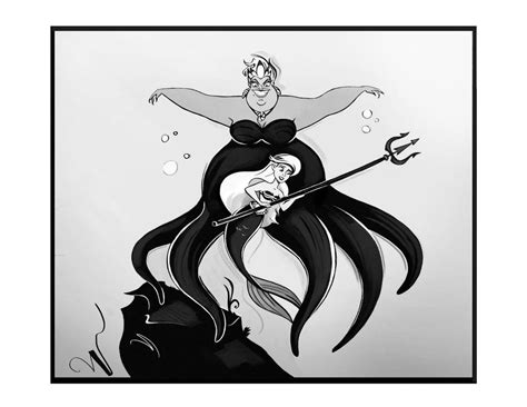 Ursula Vs Ariel Doodle By Didouchafik On Deviantart