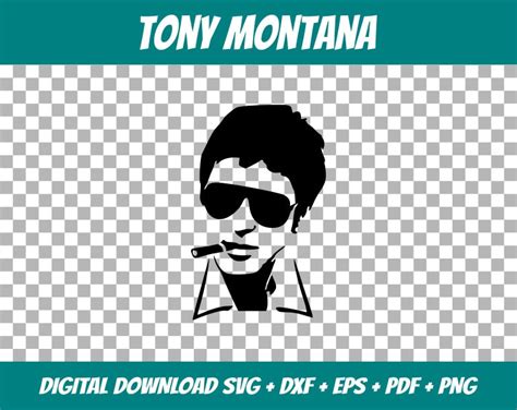 Tony Montana Al Pacino Scarface 80s Miami Silhouette Etsy Uk