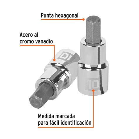 D M Truper Dado Punta Hexagonal De Mm Cuadro