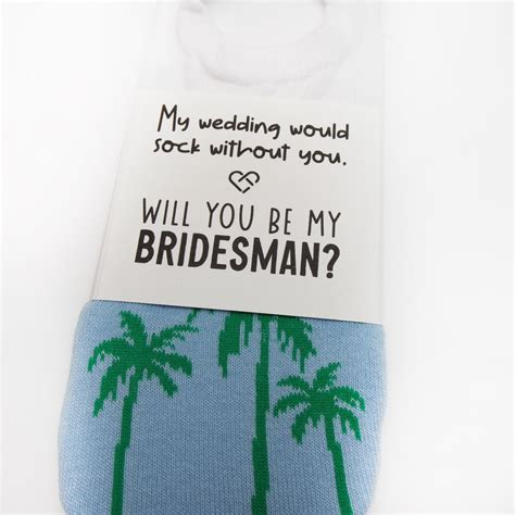 Bridesman Socks Tropical Wedding Theme Bridesman Ts Groomswoman