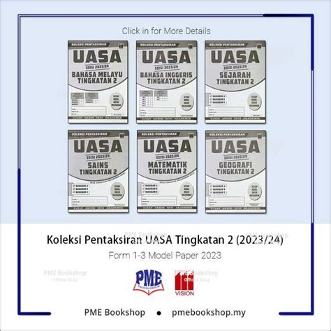 PME Bookshop Vision Koleksi Pentaksiran UASA Tingkatan 2 2023 24