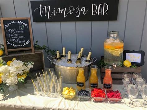 Bridal Shower Mimosa Bar Ideas