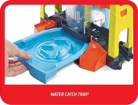 Hot Wheels Juego De Lavado De Autos Mattel Stunt Splash