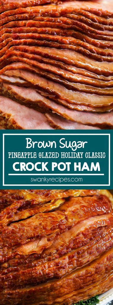 Crock Pot Brown Sugar Ham With Pineapple Swanky Recipes