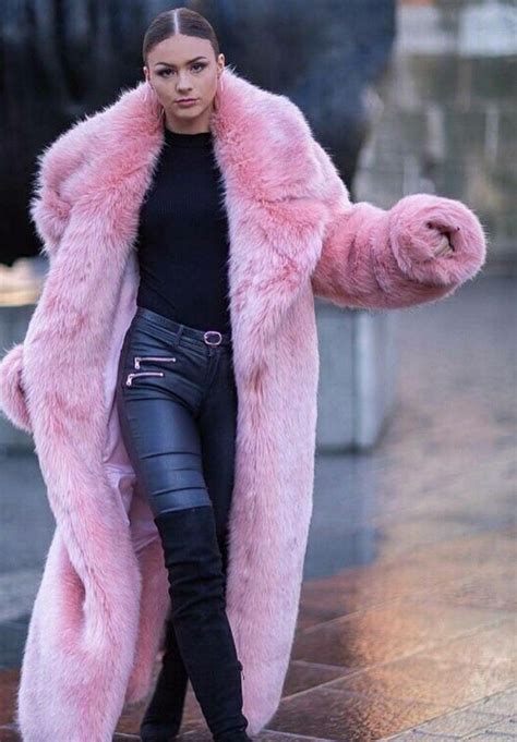 Pin By Nomis On Faux Fur Pink Fur Jacket Faux Fur Coats Outfit Fur