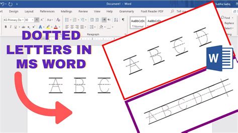 Create Dotted Words To Trace