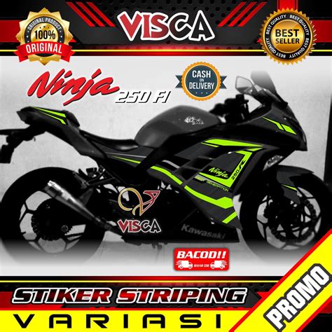 Jual Striping Ninja 250 Fi Stiker Sticker Striping Variasi Kawasaki