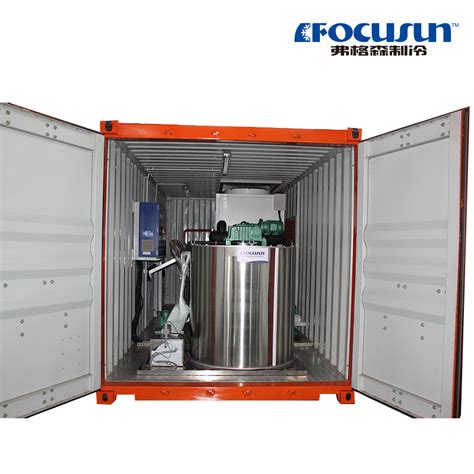 T Containerized Ice Flake Maker Focusun Refrigeration Co Ltd