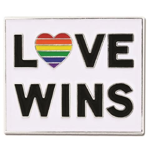 Pinmarts Love Wins Gay Pride Rainbow Heart Lgbt Enamel Lapel Pin