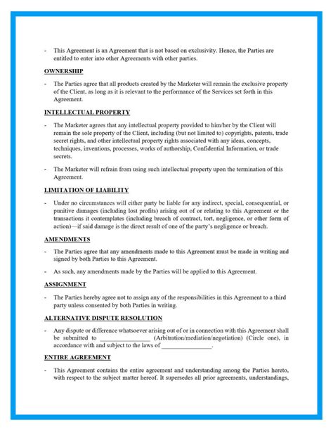 Digital Marketing Services Agreement Template