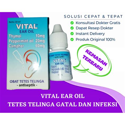 Jual Vital Ear Oil Ml Tetes Telinga Shopee Indonesia