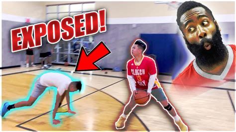 James Harden Double Stepback Basketball Challenge On Random People Defender Gets Exposed Youtube