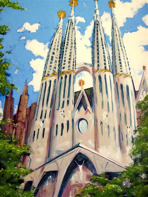 La Sagrada Familia Painting By Darrell Sheppard Pixels