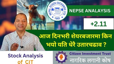 NEPSE Technical Analysis NEPSE Update NEPSE Chart Analysis CIT Analysis