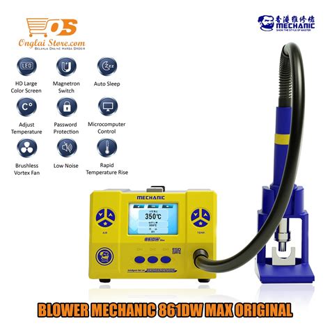 Jual Mechanic Dw Max Blower Uap Solder Uap Hot Air Gun Mechanic Dw Original Shopee Indonesia