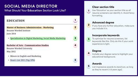 Social Media Director Resume Examples For 2025 Resume Worded