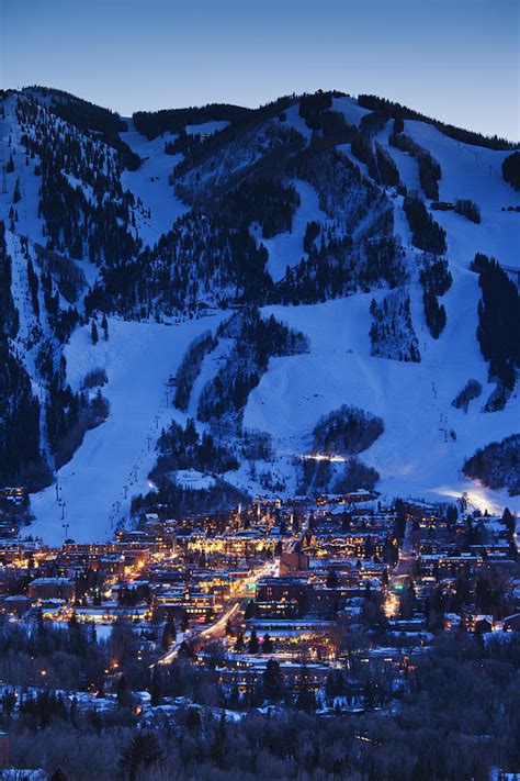 Aspen Mountain, Winter by Walter Bibikow