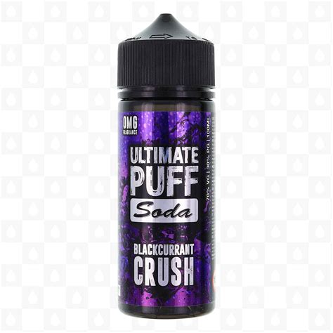 Blackcurrant Crush Soda By Ultimate Puff E Liquid 100ml Short Fill